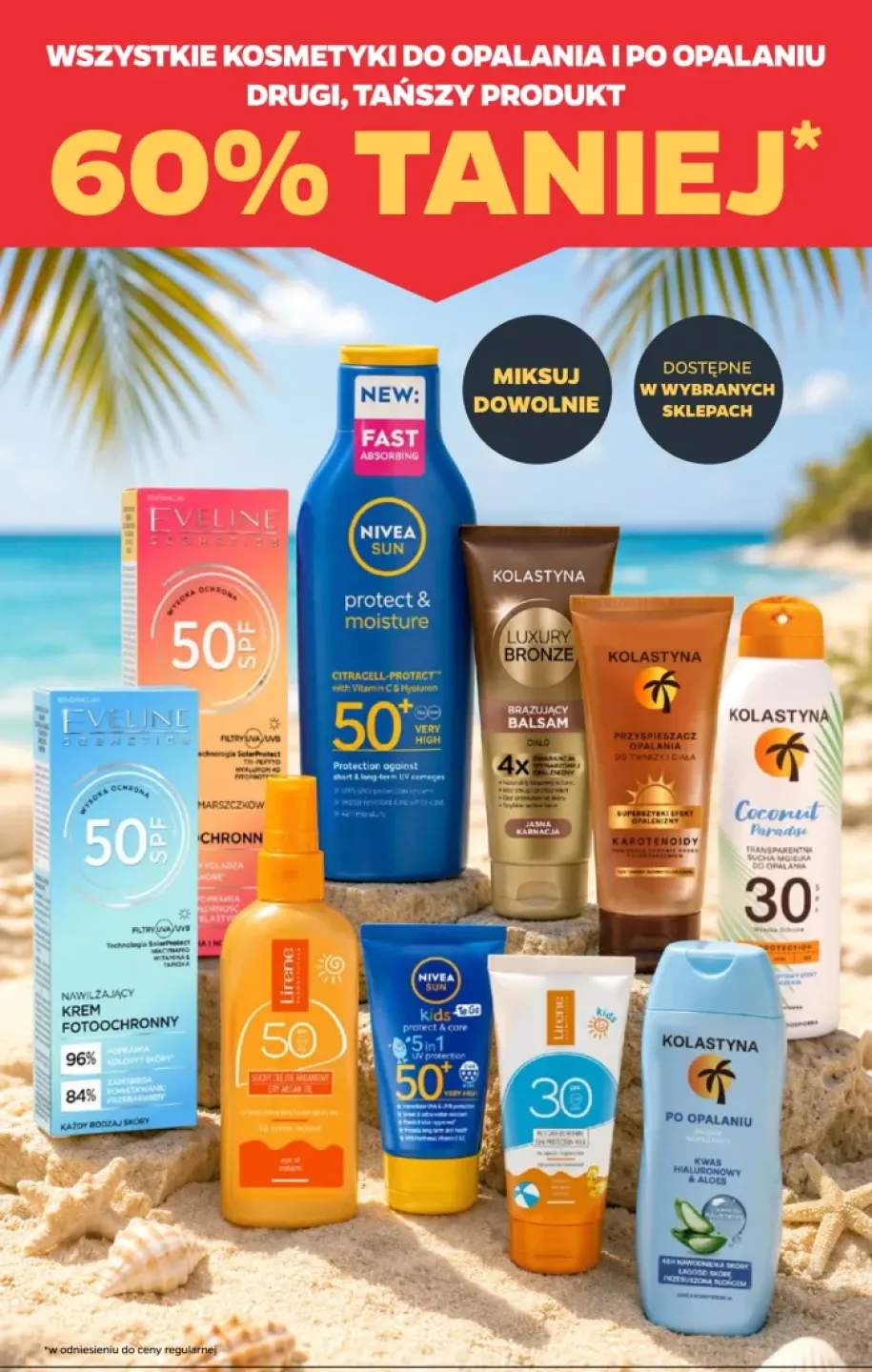 Krem fotoochronny nawilżający Eveline Cosmetics SPF 50 +9 wariantów