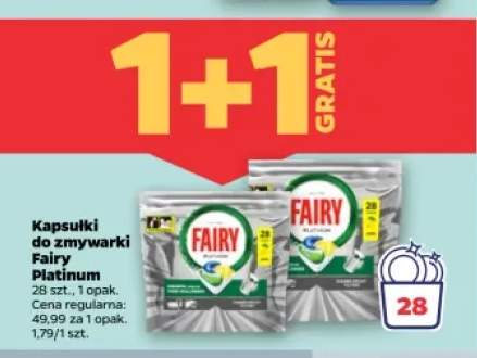 Kapsułki do zmywarki Fairy Platinum 28-pak
