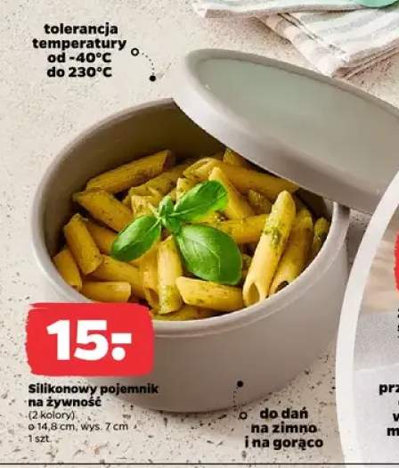 Silikonowy pojemnik na żywność