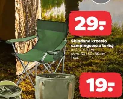 Składane krzesło campingowe z torbą
