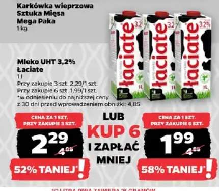 Mleko UHT 3,2% Łaciate