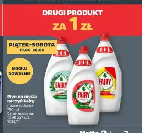 Płyn do mycia naczyń Fairy Sensitive +2 warianty