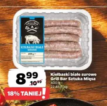 Kiełbaski białe surowe Grill Bar Sztuka Mięsa