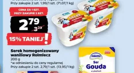 Serek homogenizowany waniliowy Rolmlecz