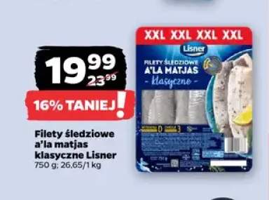 Filety śledziowe a'la matjas klasyczne Lisner