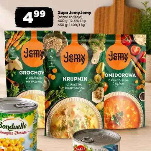 Zupa grochowa z kiełbasą wieprzową JemyJemy +2 warianty