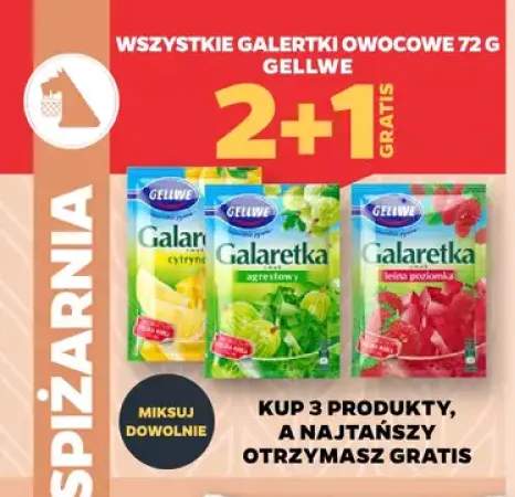 Galaretka o smaku cytrynowym Gellwe +2 warianty