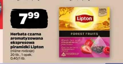 Herbata czarna aromatyzowana ekspresowa piramidki Lipton Forest Fruits