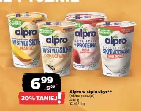 Jogurt Alpro w stylu skyr Mango +3 warianty