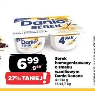 Serek homogenizowany o smaku waniliowym Danio Danone 4-pak