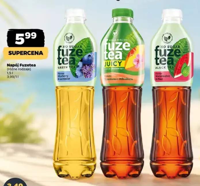 Napój herbaciany Fuze Tea Green Tea Blueberry & Lavender +2 warianty