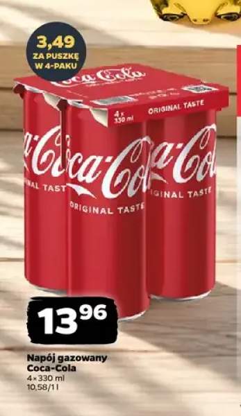 Napój gazowany Coca-Cola 4-pak 330 ml