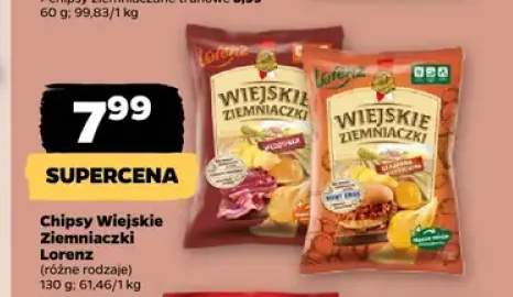 Chipsy Wiejskie Ziemniaczaki o smaku wędzonki Lorenz +1 wariant