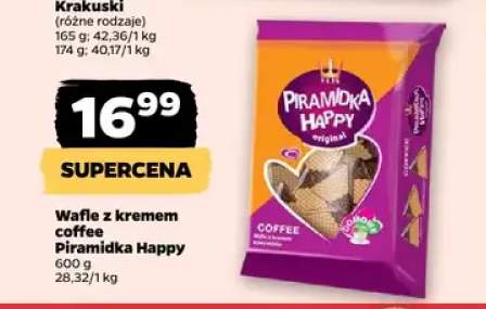 Wafle z kremem coffee Piramidka Happy