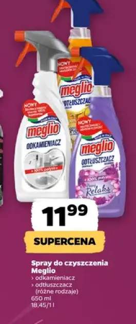 Spray do czyszczenia odkamieniacz Meglio +2 warianty