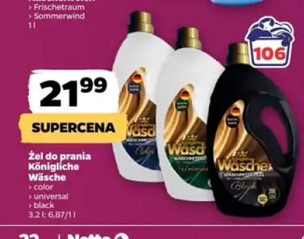 Żel do prania Color Königliche Wäsche +2 warianty