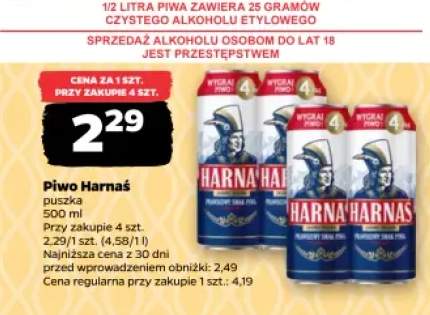 Piwo Harnaś Jasne Pełne