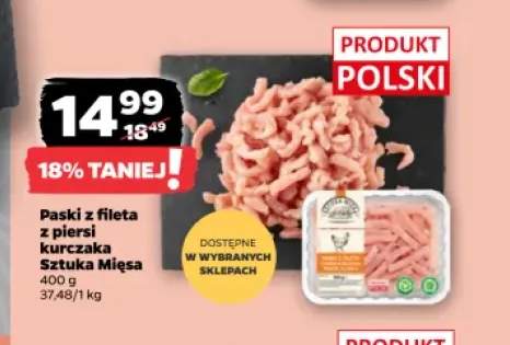 Paski z fileta z piersi kurczaka Sztuka Mięsa