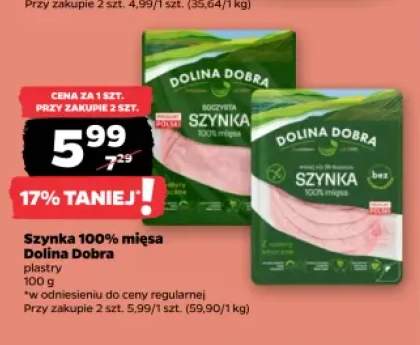 Szynka 100% mięsa Soczysta Dolina Dobra +1 wariant