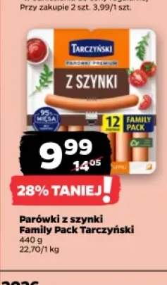 Parówki z szynki Family Pack Tarczyński