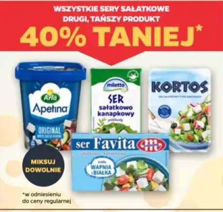 Sery sałatkowe +4 warianty