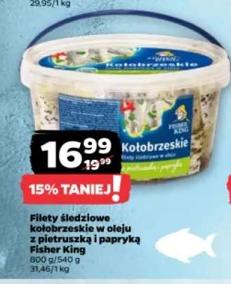 Filety śledziowe kołobrzeskie w oleju z pietruszką i papryką Fisher King