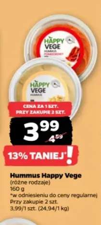 Hummus pomidorowy Happy Vege +1 wariant