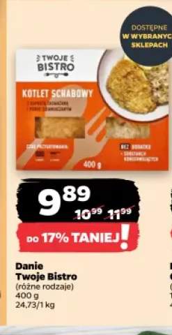 Kotlet schabowy z kapustą zasmażaną i puree ziemniaczanym Twoje Bistro