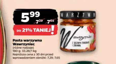 Pasta warzywna Wawrzyniec z suszonymi pomidorami i żurawiną
