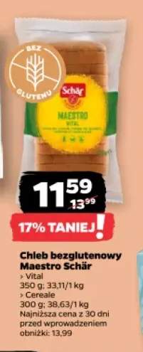 Chleb bezglutenowy Maestro Schär Vital +1 wariant