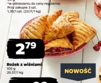 Rożek z wiśniami