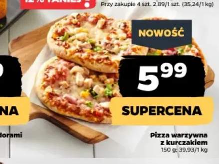 Pizza warzywna z kurczakiem