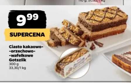 Ciasto kakaowo-orzechowo-wafelkowe Gotszlik