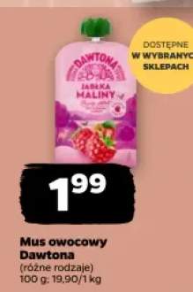 Mus owocowy Dawtona Jabłko Malina