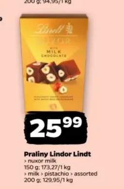 Praliny Lindor Nuxor Milk Lindt +3 warianty