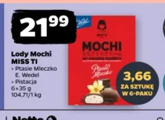 Lody Mochi Ptasie Mleczko E. Wedel MISS TI 6-pak +1 wariant