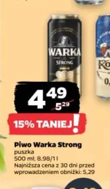 Piwo Warka Strong