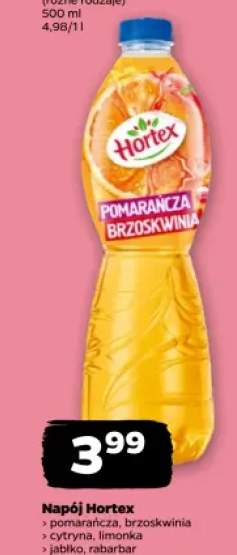 Napój Hortex pomarańcza brzoskwinia +2 warianty