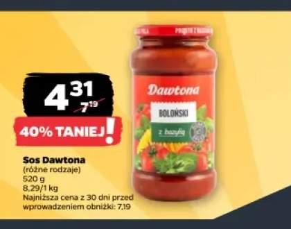 Sos Boloński z bazylią Dawtona