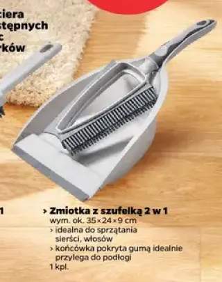 Zmiotka ze szufelką 2 w 1