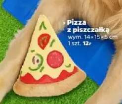 Zabawka dla psa Pizza z piszczałką