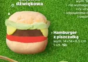 Zabawka dla psa Hamburger z piszczałką