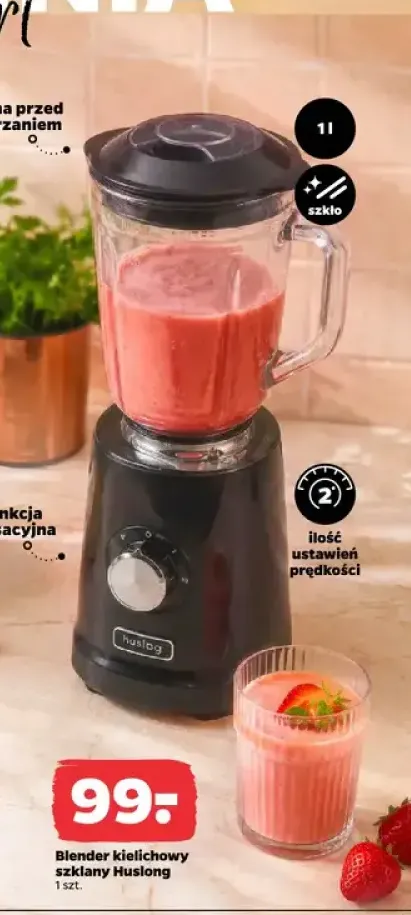 Blender kielichowy szklany Huslong