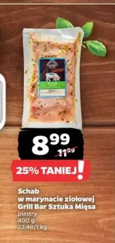 Schab w marynacie ziołowej Grill Bar Sztuka Mięsa