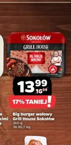 Big burger wołowy Grill House Sokołów