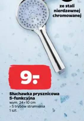 Słuchawka prysznicowa 5-funkcyjna