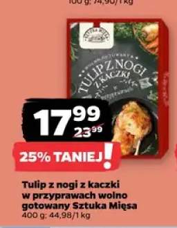 Tulip z nogi z kaczki w przyprawach wolno gotowany Sztuka Mięsa
