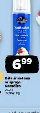 Bita śmietana w sprayu Paradiso