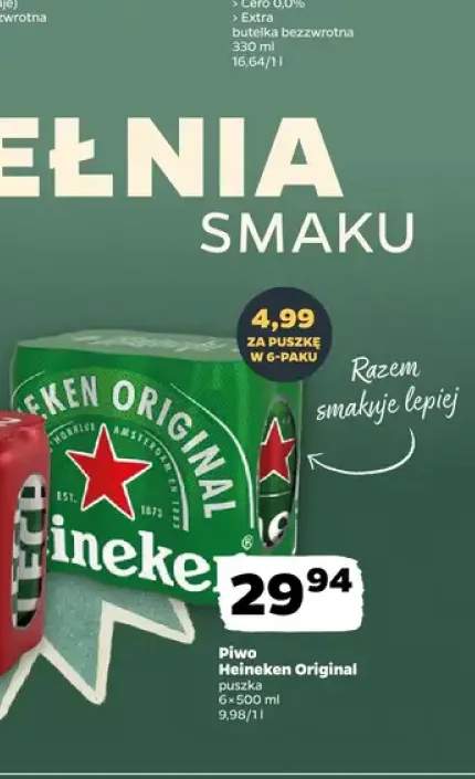 Piwo Heineken Original 6-pak