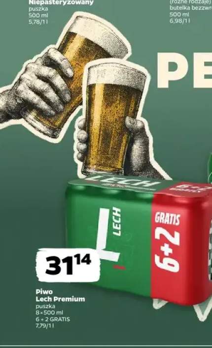 Piwo Lech Premium 8-pak